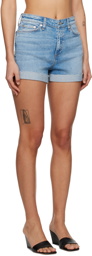 rag & bone Blue Nina Denim Shorts