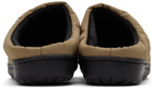 SUBU Khaki Quilted Nannen Slippers