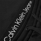Calvin Klein Men's Monologo Badge Short in Ck Black