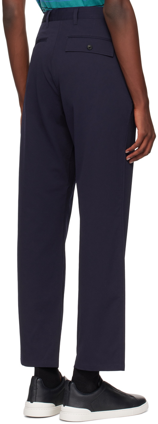 PS by Paul Smith Navy Loose-Fit Trousers