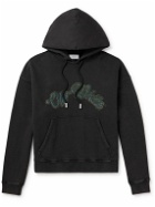 Off-White - Bacchus Printed Cotton-Jersey Hoodie - Black