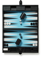 Smythson - Panama Cross-Grain Leather Backgammon Set