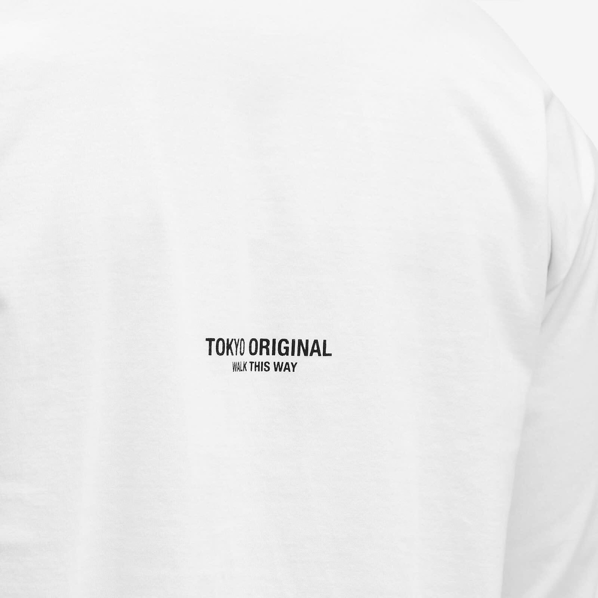 Neighborhood Men's LS-8 Long Sleeve T-Shirt in White