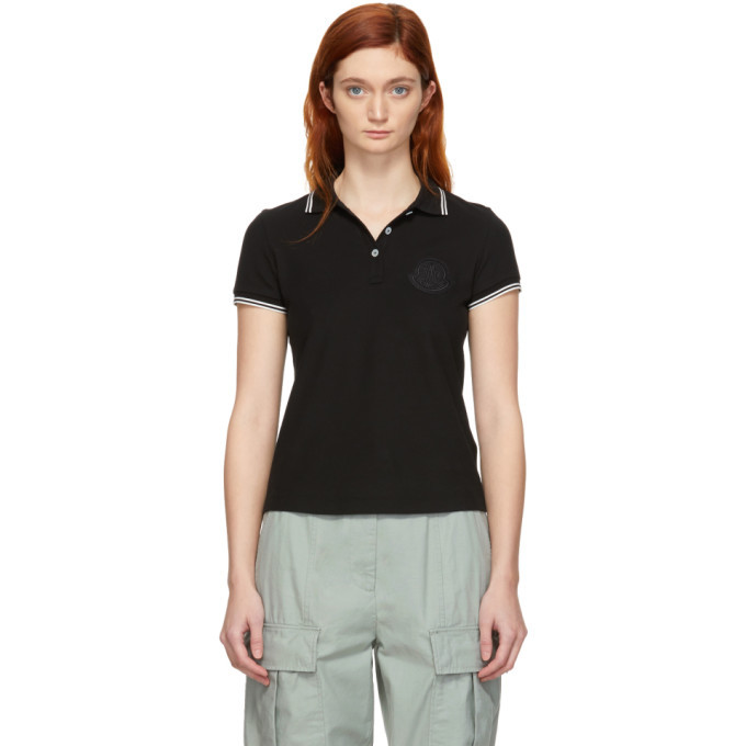 Moncler Black Logo Polo Moncler