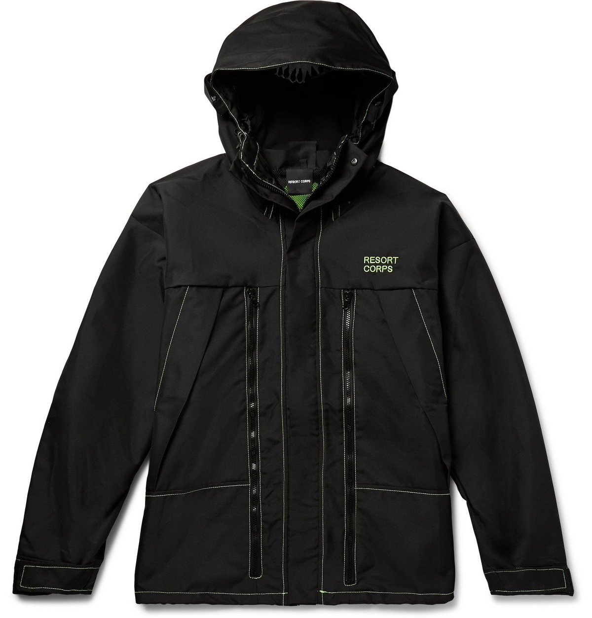 Resort Corps - Exoskeleton Canvas Hooded Jacket - Black