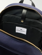 Bennett Winch - Logo-Embroidered Leather-Trimmed Cotton-Canvas Backpack