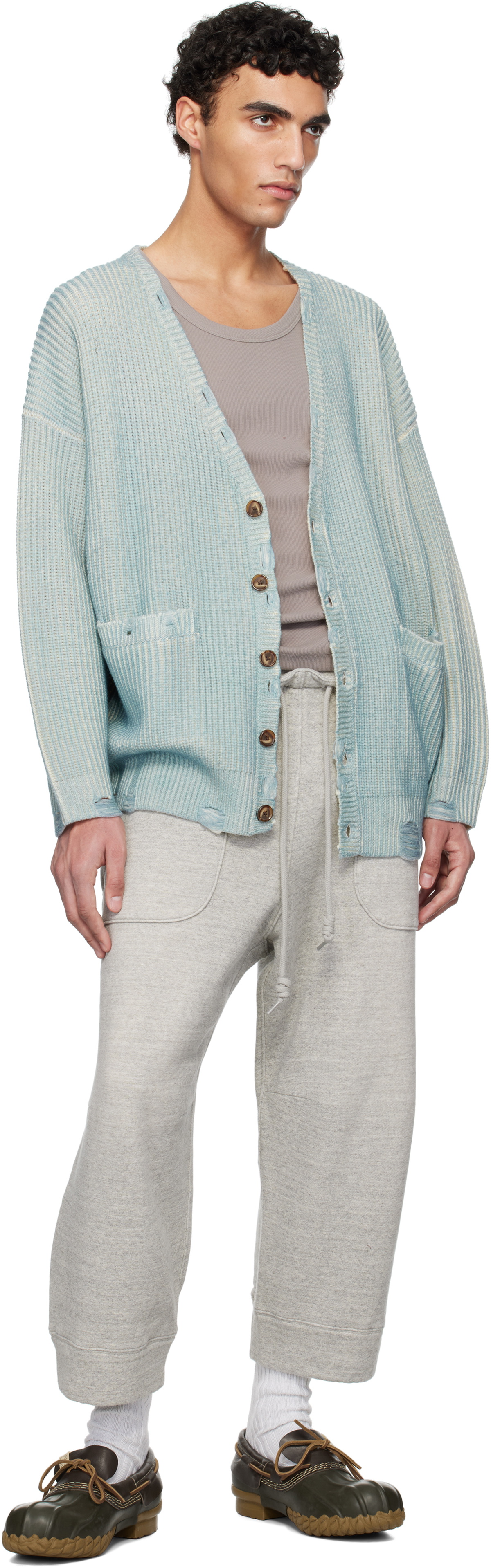 R13 Blue Oversized Cardigan