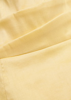 Rebecca Vallance Mandy Pleated Slubbed-poplin Mini Dress Yellow