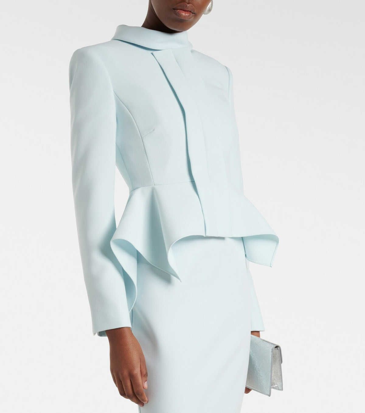 Roland Mouret Peplum crêpe blazer