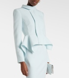 Roland Mouret Peplum crêpe blazer