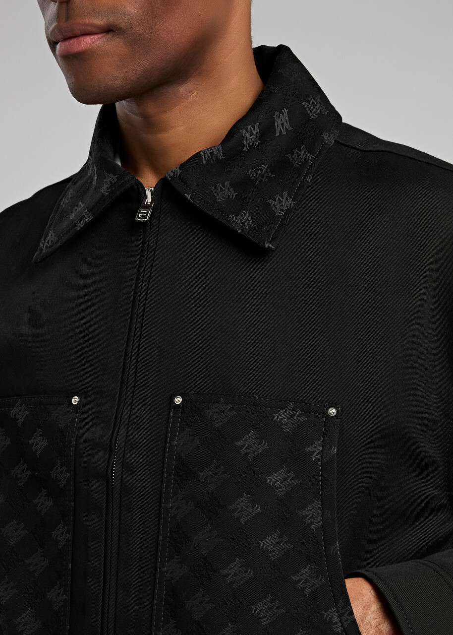 Amiri MA Quad Logo-jacquard Twill Jacket Black Amiri