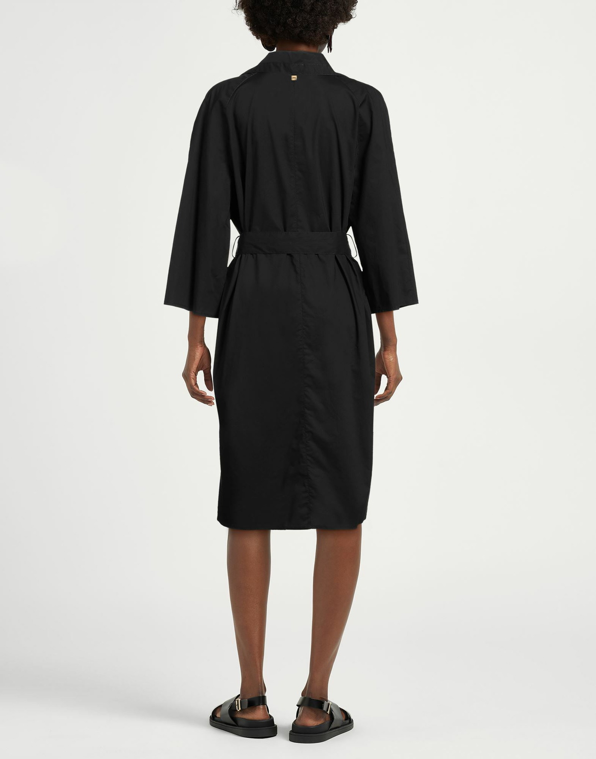 Manila Grace Womens Midi dress in Black