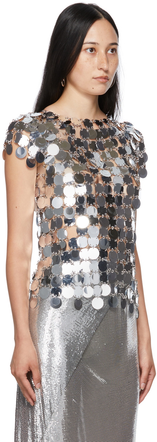 Paco Rabanne Silver Pastilles Coin Blouse