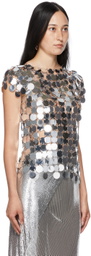 Paco Rabanne Silver Pastilles Coin Blouse