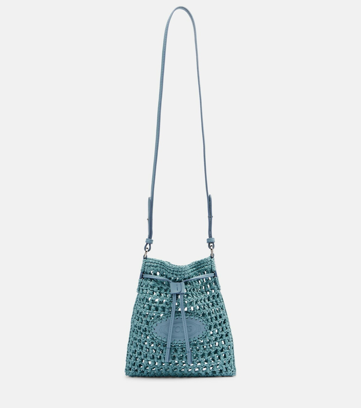 Tod's EBL Mini raffia-effect bucket bag