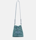 Tod's EBL Mini raffia-effect bucket bag