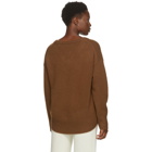 arch4 Brown Cashmere Battersea V-Neck Sweater