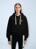 Palm Angels Logo Motif Hooded Sweatshirt