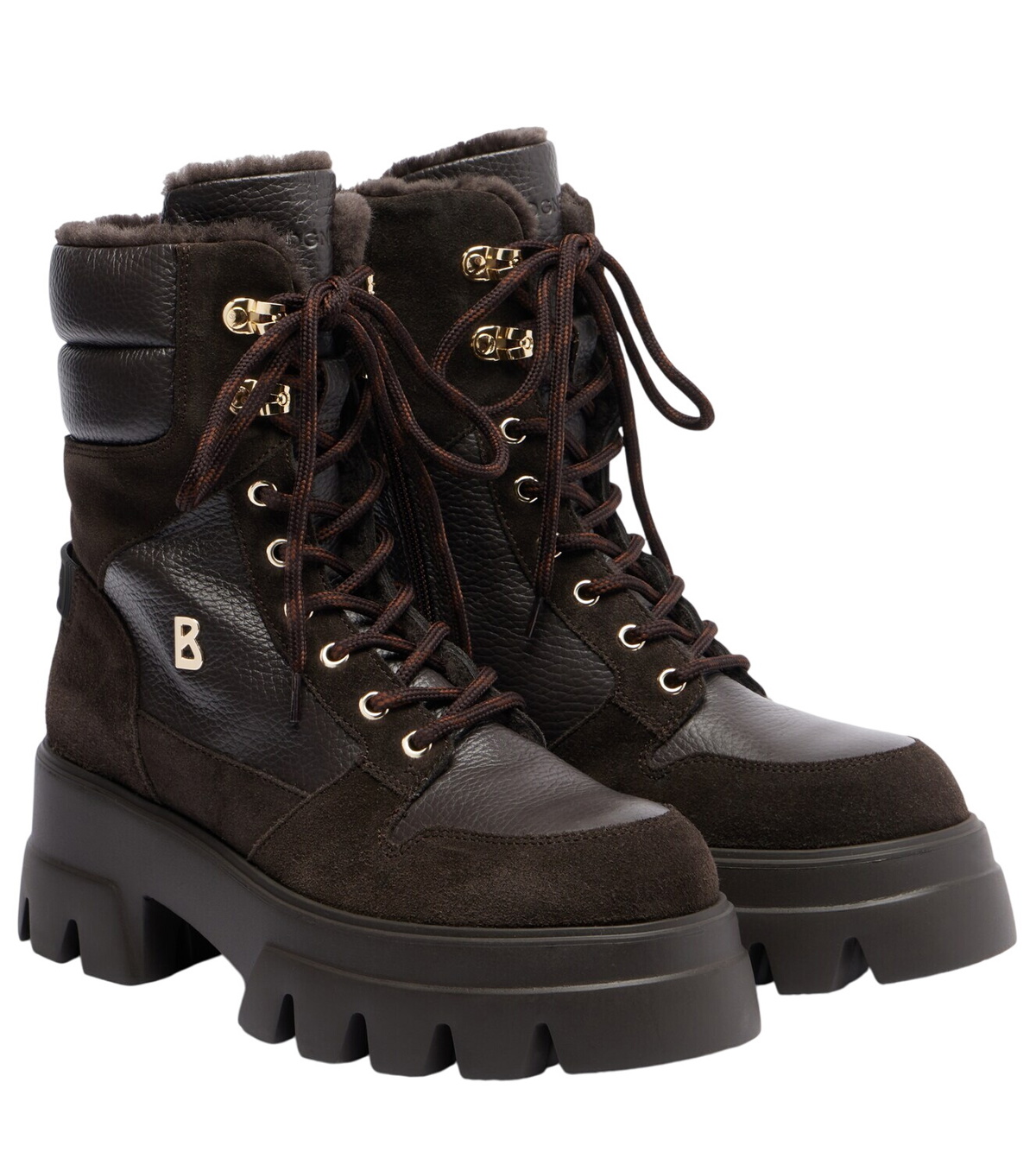 Bogner Vaduz shearling-lined leather ankle boots Bogner