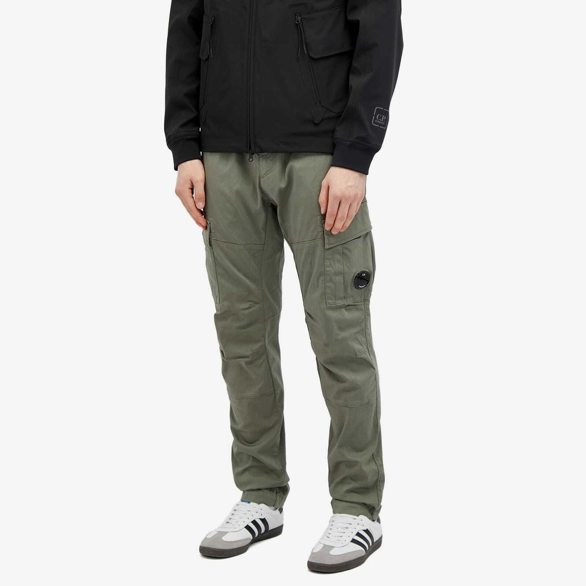 C.P. Company Men's Stretch Sateen Ergonomic Lens Cargo Pants in