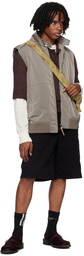 nanamica Beige Zip-Up Vest