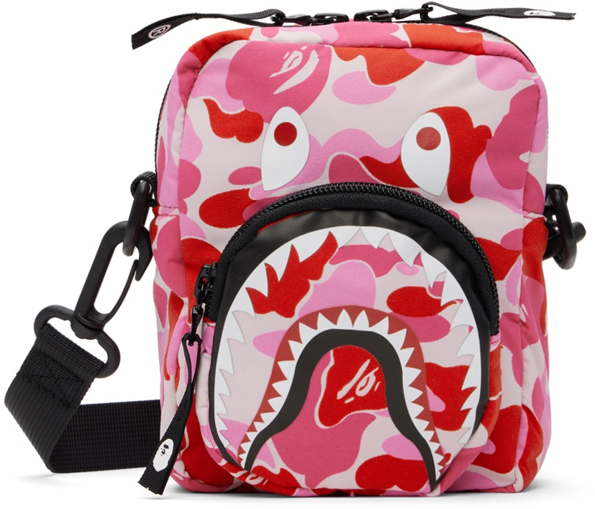 Photo: BAPE Pink Mini ABC Camo Shark Bag