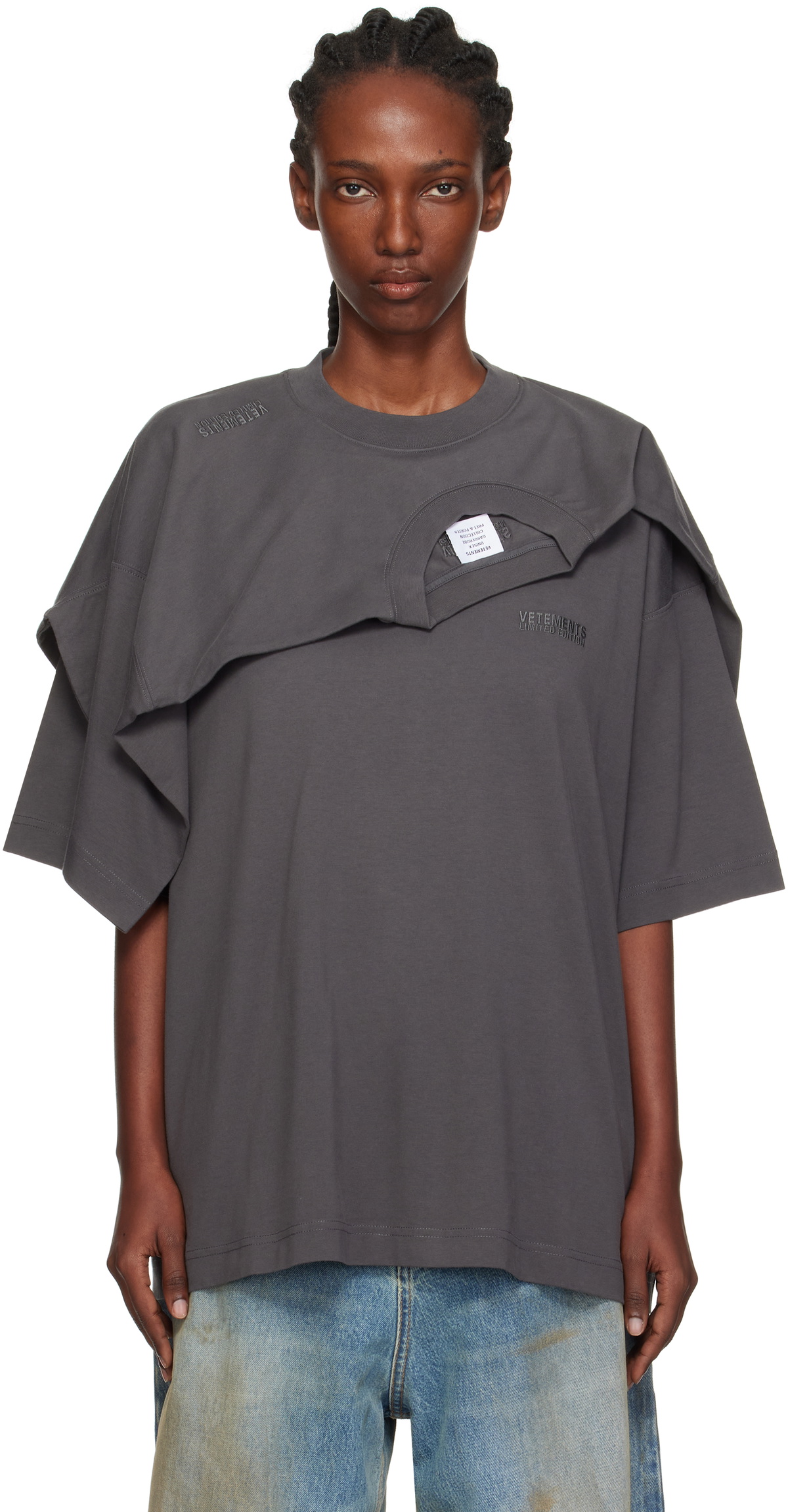 VETEMENTS Purple Flying Unicorn T-Shirt Vetements