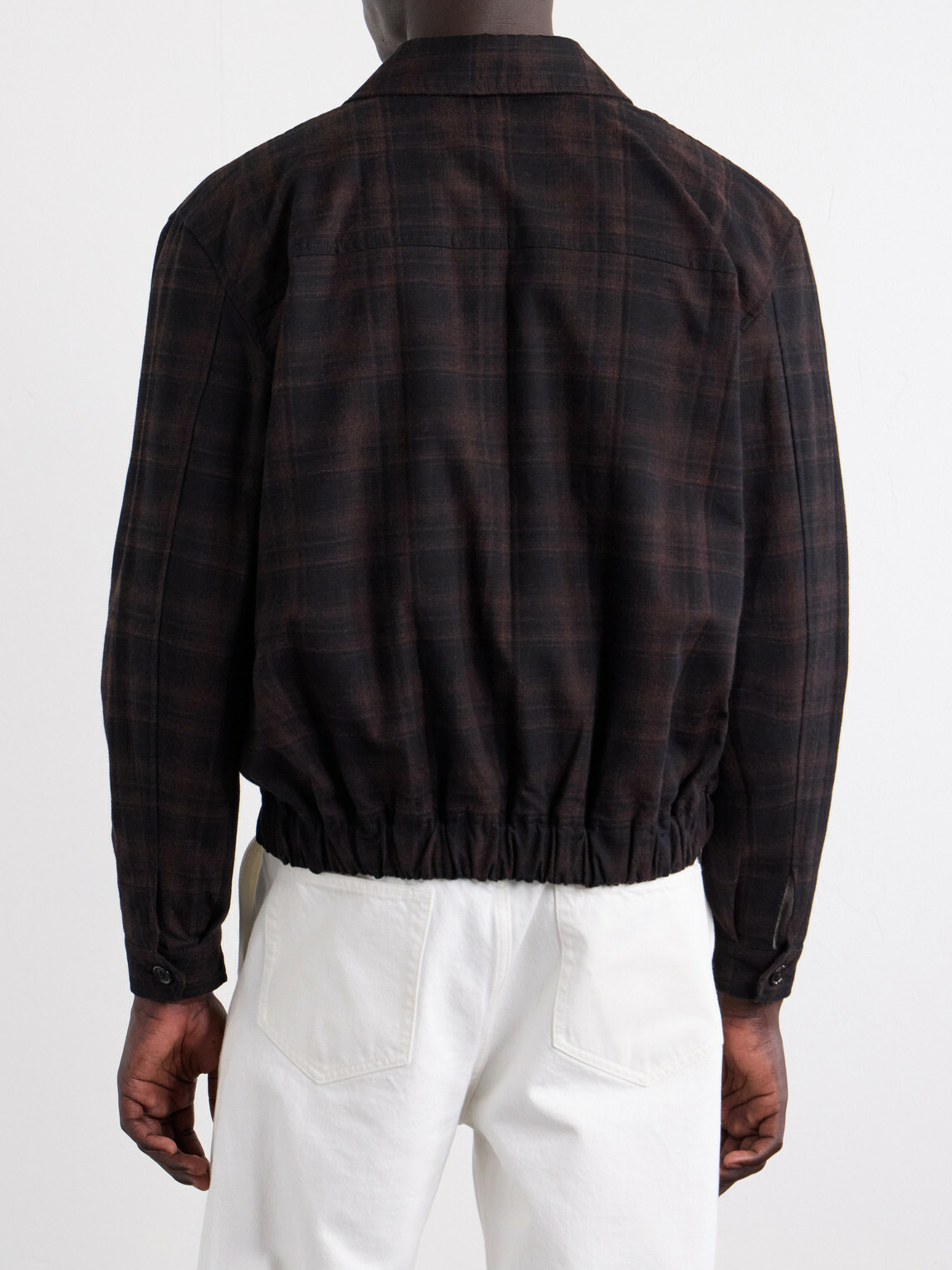 Jeanerica - Jean Brown Checked Cotton and Wool-Blend Jacket - Brown