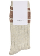 Varley Malissa Wide rib Jersey Socks Ivory