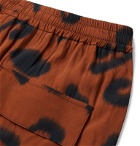 Stella McCartney - Leopard-Print Voile Drawstring Shorts - Brown