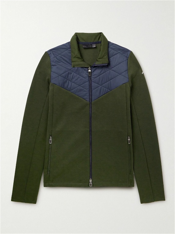 Photo: Kjus - Formula Quilted Shell-Trimmed Tech-Jersey Jacket - Green