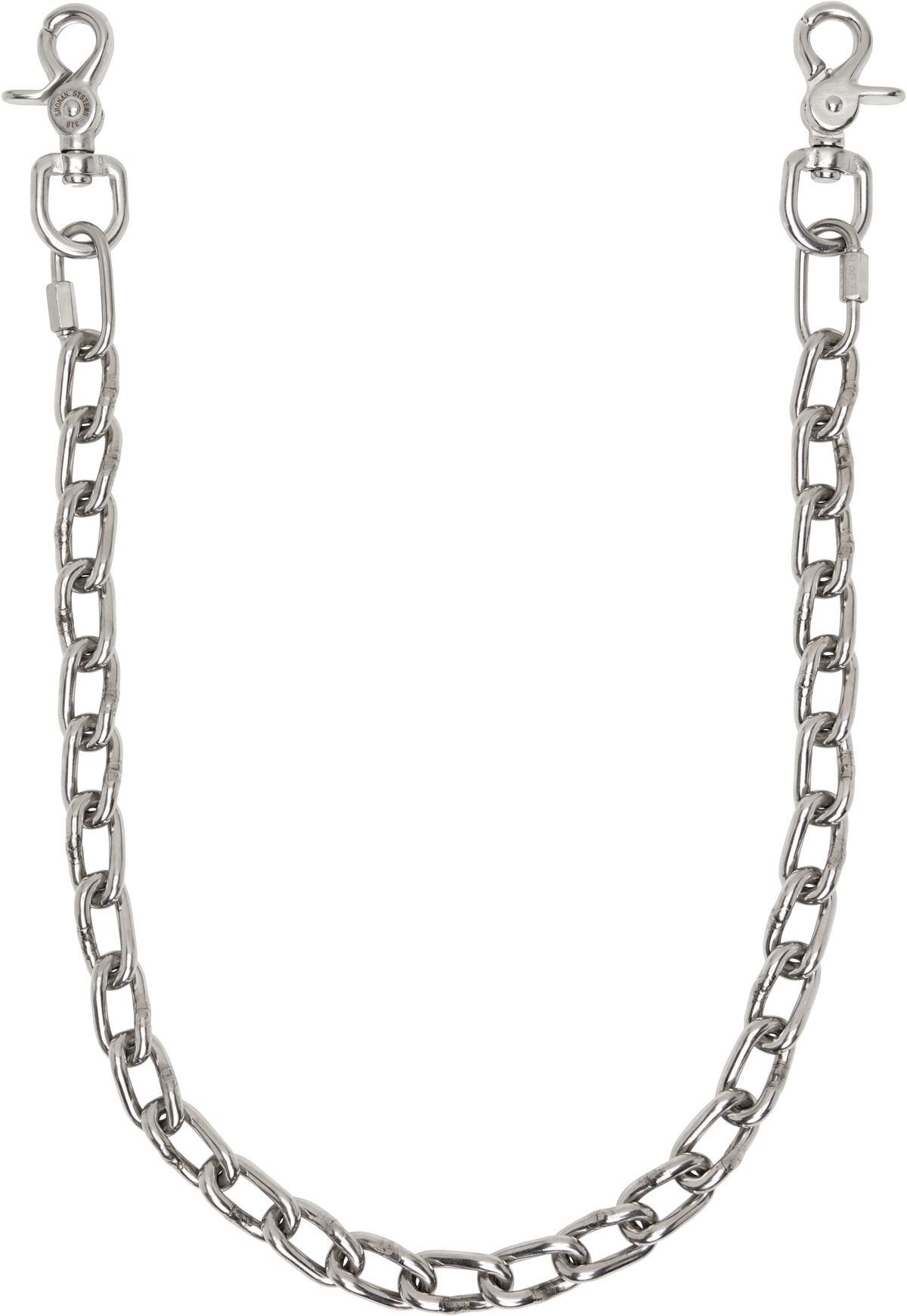 Apartment 1007 Silver #2/0 Machine Wallet Chain Keychain