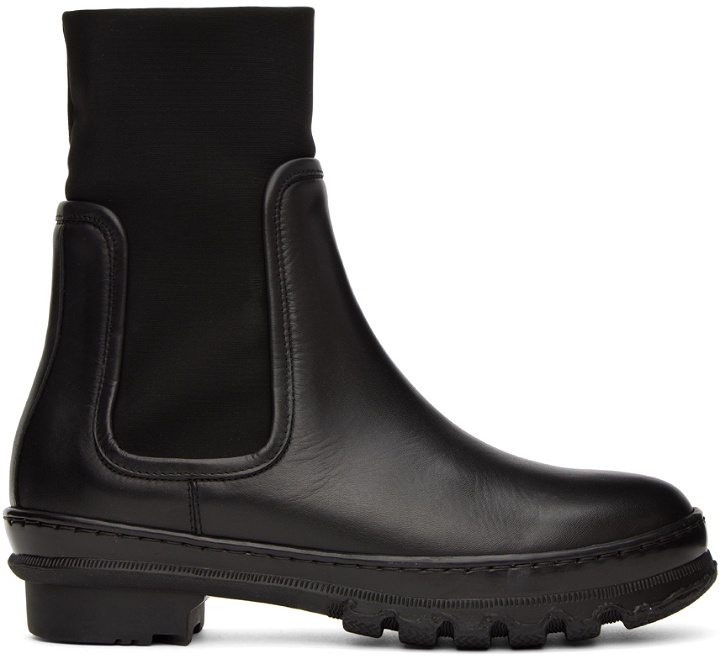 Photo: Legres Black Leather Chelsea Boots