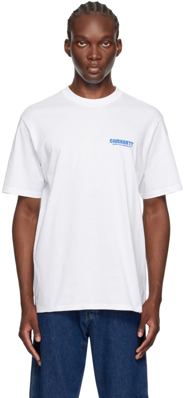Photo: Carhartt Work In Progress White Trade T-Shirt