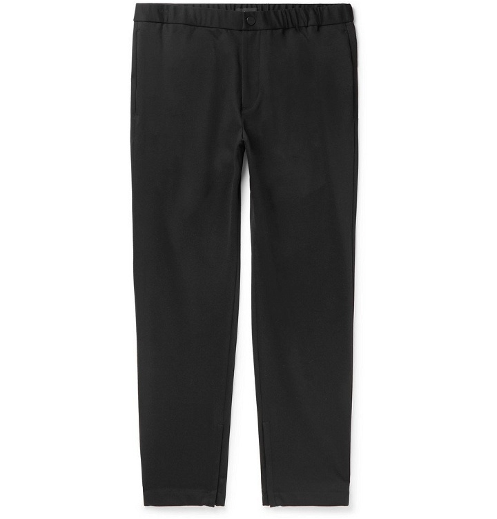 Photo: Theory - Black Terrance Tapered Ponte Trousers - Black