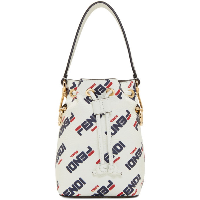 Fendi white best sale bucket bag