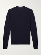 SEASE - Lasca Wish® Virgin Wool T-Shirt - Blue
