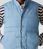 Moncler Heceta denim down vest