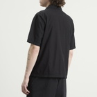 C.P. Company Men's Ripstop Short Sleeve Overshirt in Black