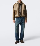 RRL Shearling-trimmed denim jacket