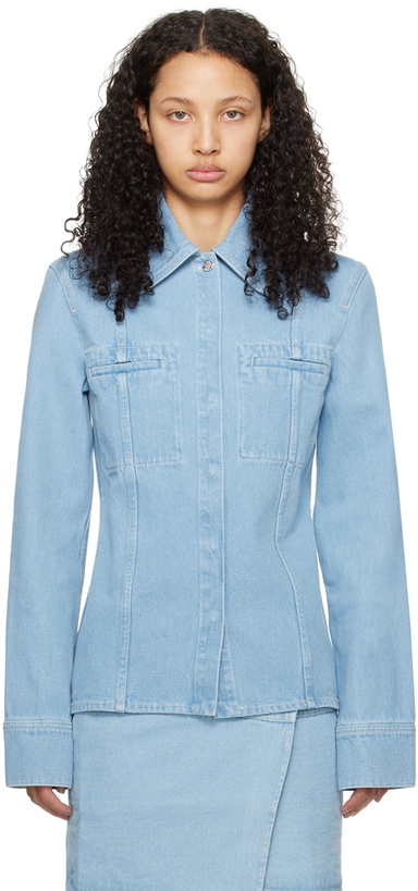 Photo: Nanushka Blue Mireio Denim Jacket