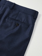 Caruso - Slim-Fit Wool-Flannel Suit Trousers - Blue