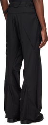 CMMAWEAR Black Darted Drape Trousers