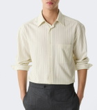 The Row Uday striped cotton poplin shirt