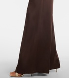 Max Mara Belted satin jumpsuit
