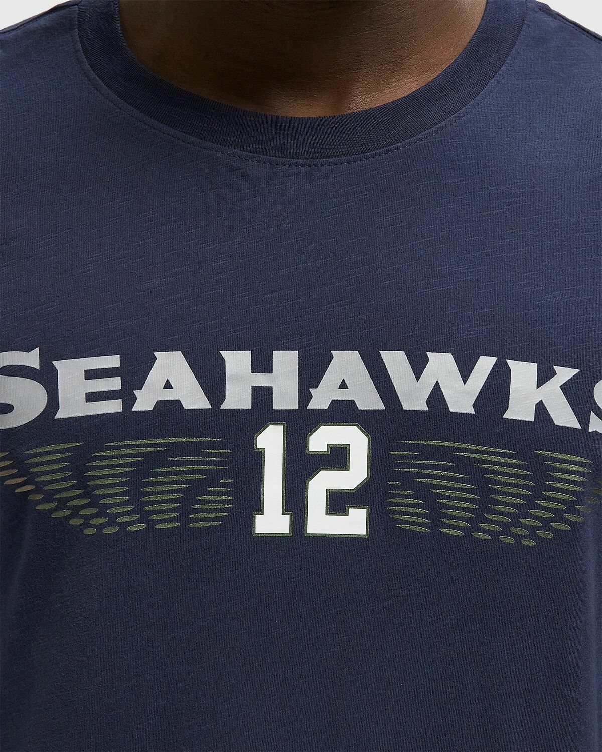 Nike NFL Seattle Seahawks Rivalry Dri-FIT Cotton Slub T-Shirt Blue Mens Shortsleeves/Team Tee