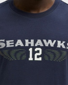Nike NFL Seattle Seahawks Rivalry Dri-FIT Cotton Slub T-Shirt Blue Mens Shortsleeves/Team Tee