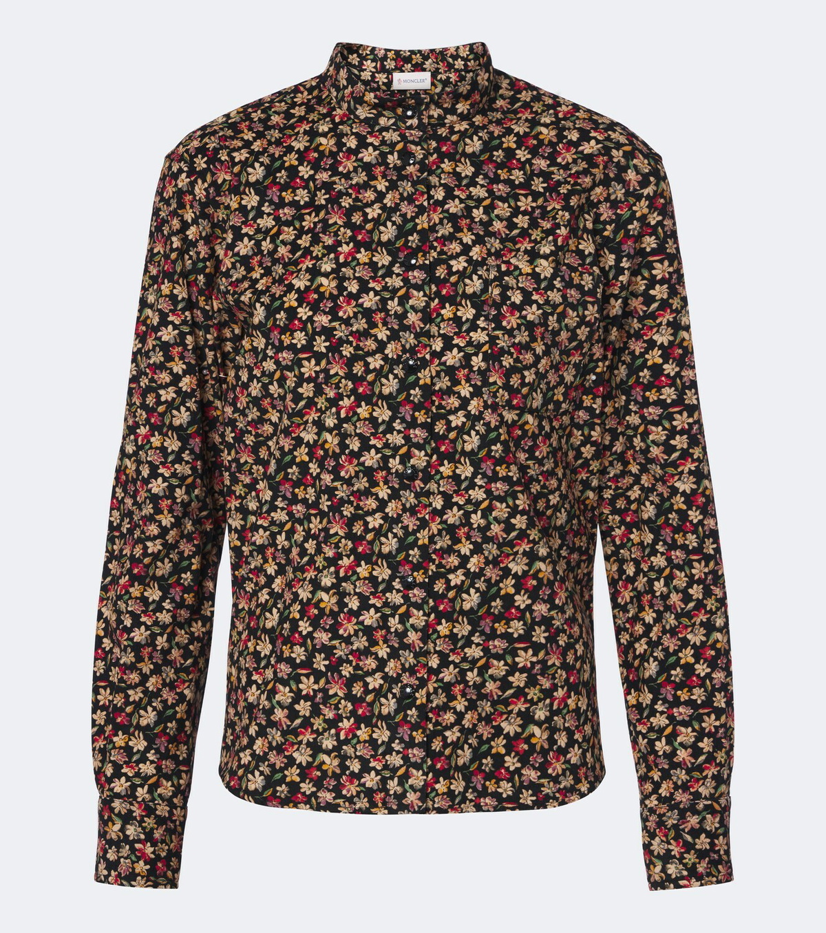 Moncler Floral cotton corduroy shirt