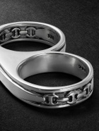 HOORSENBUHS - Bonded Double Barrel Knuckle Sterling Silver Ring - Silver