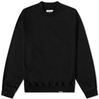 Represent Men's Blank Crew Sweat in Jet Black